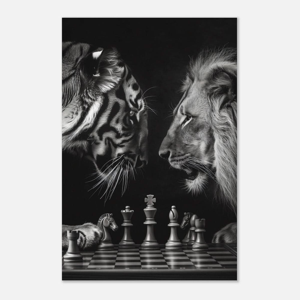 Da Vinci Animal Kingdom Wall art | Wildlife | Lion | Tiger - Aluminum Print - 50x75 cm / 20x30″ -