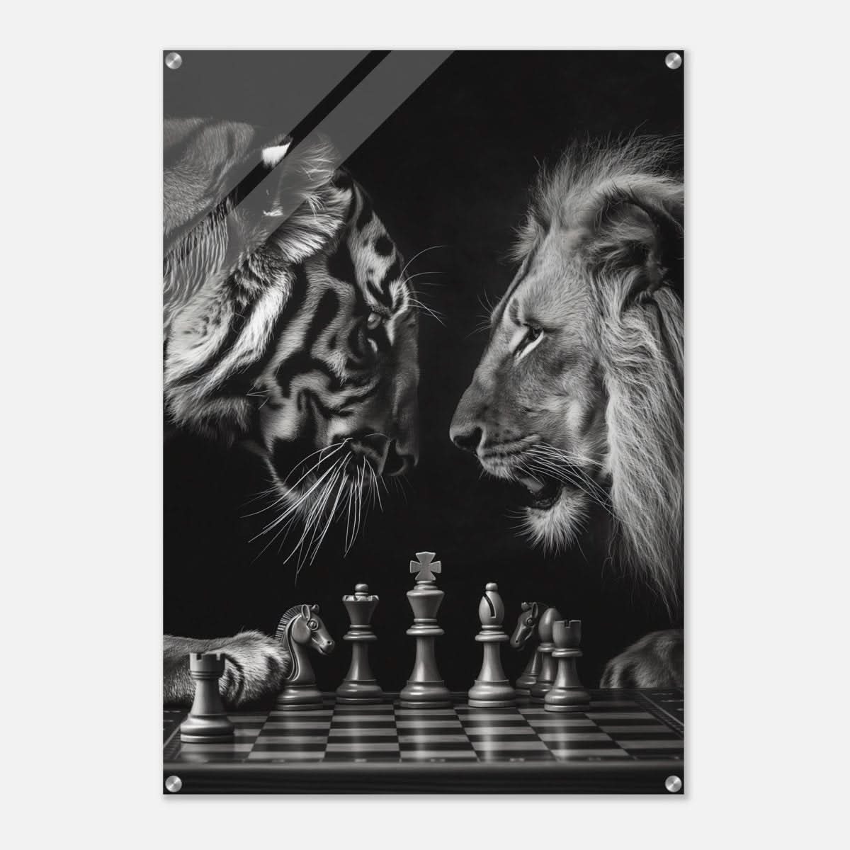 Da Vinci Animal Kingdom Wall art | Wildlife | Lion | Tiger - Acrylic Print - 70x100 cm / 28x40″ -