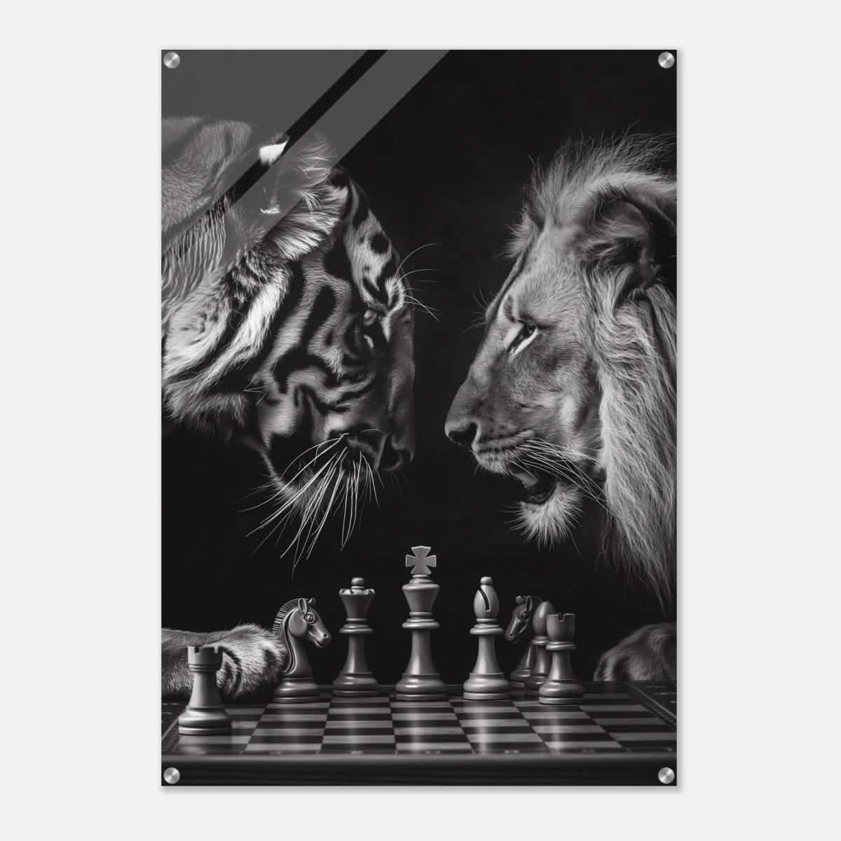 Da Vinci Animal Kingdom Wall art | Wildlife | Lion | Tiger - Acrylic Print - 70x100 cm / 28x40″ -