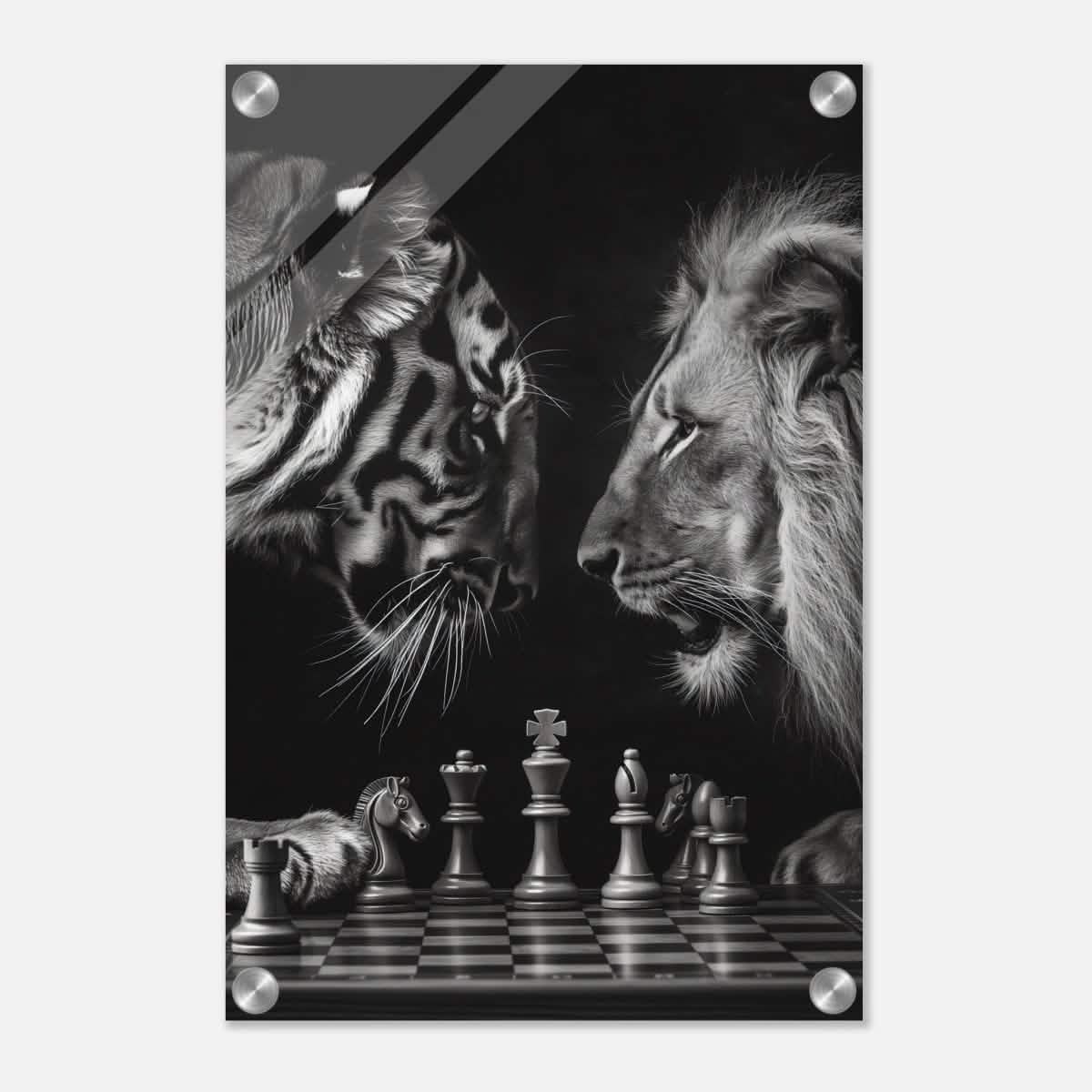 Da Vinci Animal Kingdom Wall art | Wildlife | Lion | Tiger - Acrylic Print - 30x45 cm / 12x18″ -
