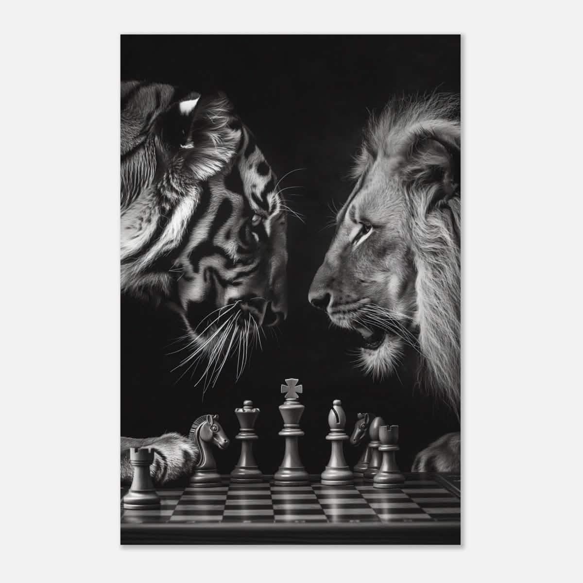 Da Vinci Animal Kingdom Wall art | Wildlife | Lion | Tiger - Aluminum Print - 30x45 cm / 12x18″ -