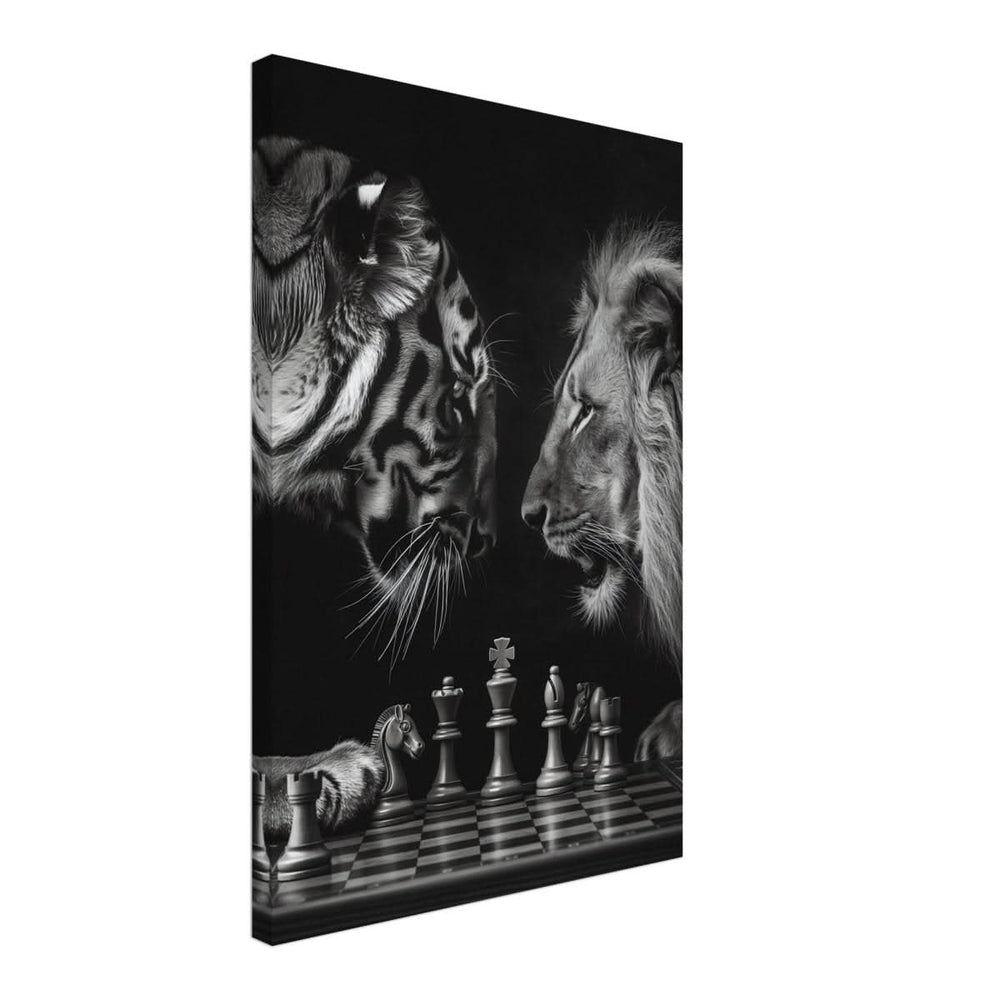 Da Vinci Animal Kingdom Wall art | Wildlife | Lion | Tiger - Canvas - 40x60 cm / 16x24″ - Slim