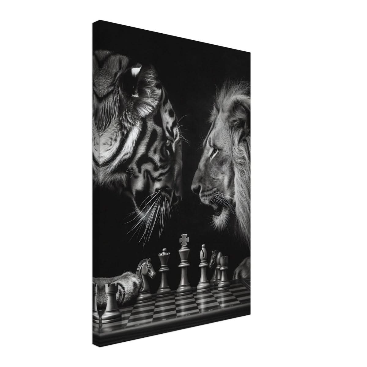 Da Vinci Animal Kingdom Wall art | Wildlife | Lion | Tiger - Canvas - 40x60 cm / 16x24″ - Slim