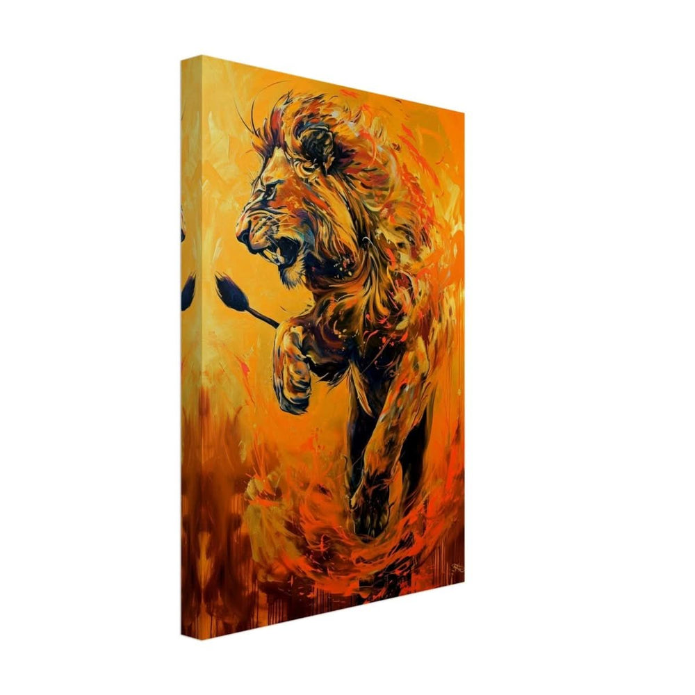 Da Vinci Animal Kingdom Wall art | Wildlife | Lion - Canvas - 30x45 cm / 12x18″ - Thick