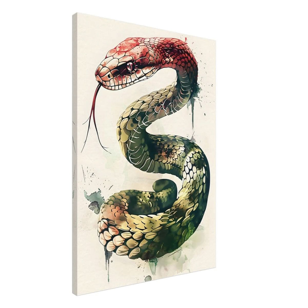 Da Vinci Animal Kingdom Wall art | Wildlife | Snake - Canvas - 70x100 cm / 28x40″ - Thick