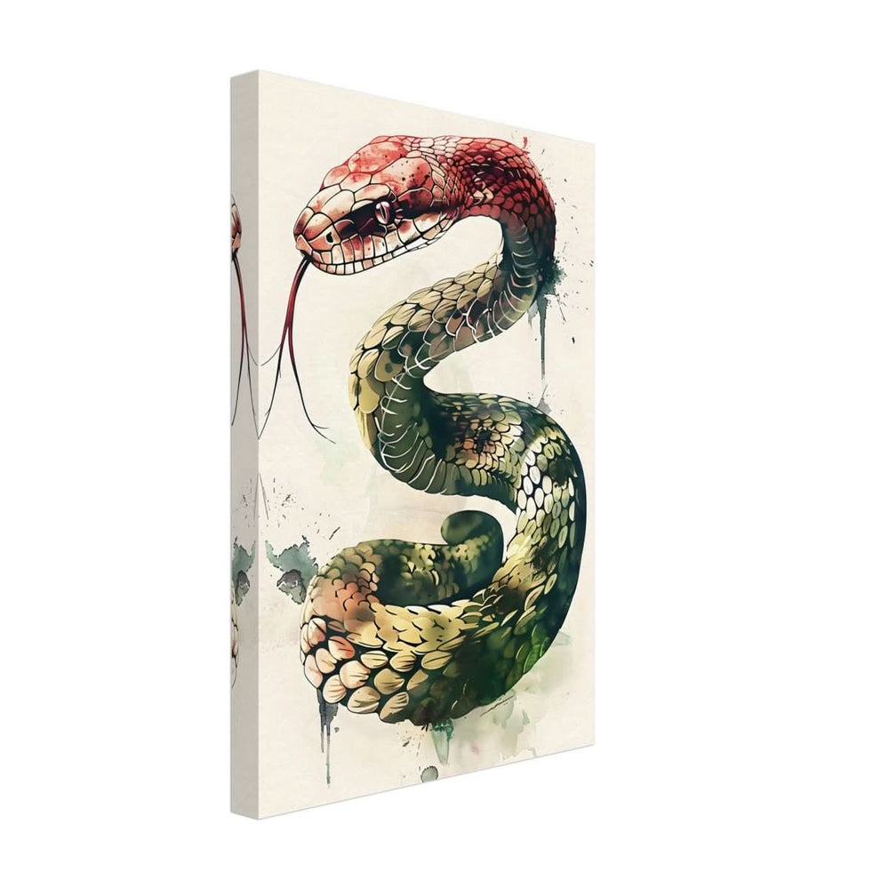 Da Vinci Animal Kingdom Wall art | Wildlife | Snake - Canvas - 30x45 cm / 12x18″ - Thick