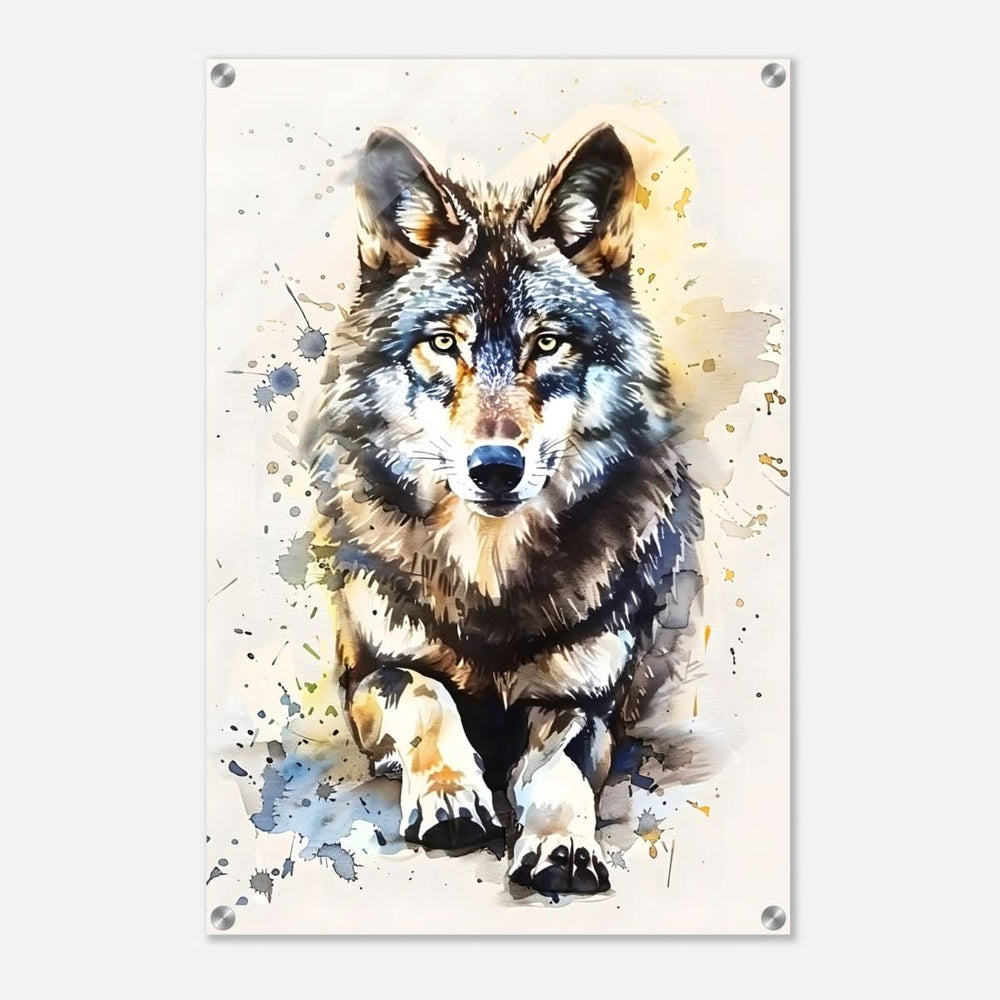 Da Vinci Animal Kingdom Wall art | Wildlife | Wolf - Acrylic Print - 50x75 cm / 20x30″ -