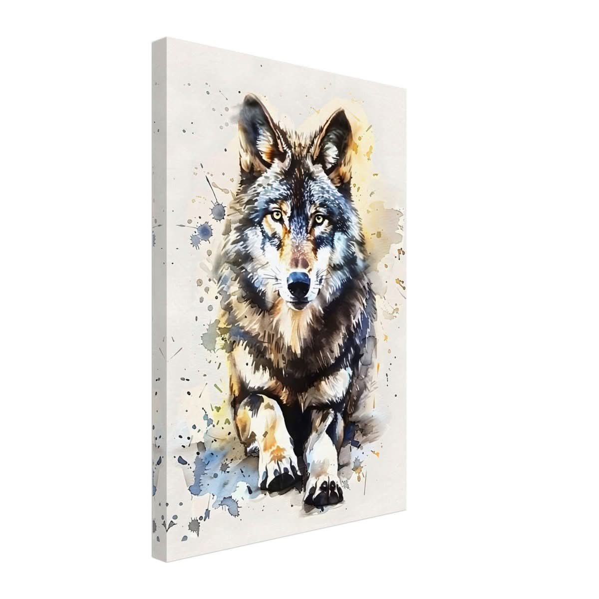 Da Vinci Animal Kingdom Wall art | Wildlife | Wolf - Canvas - 40x60 cm / 16x24″ - Thick