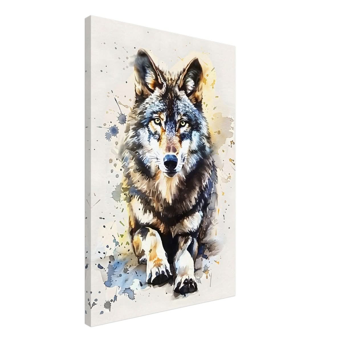 Da Vinci Animal Kingdom Wall art | Wildlife | Wolf - Canvas - 50x75 cm / 20x30″ - Slim