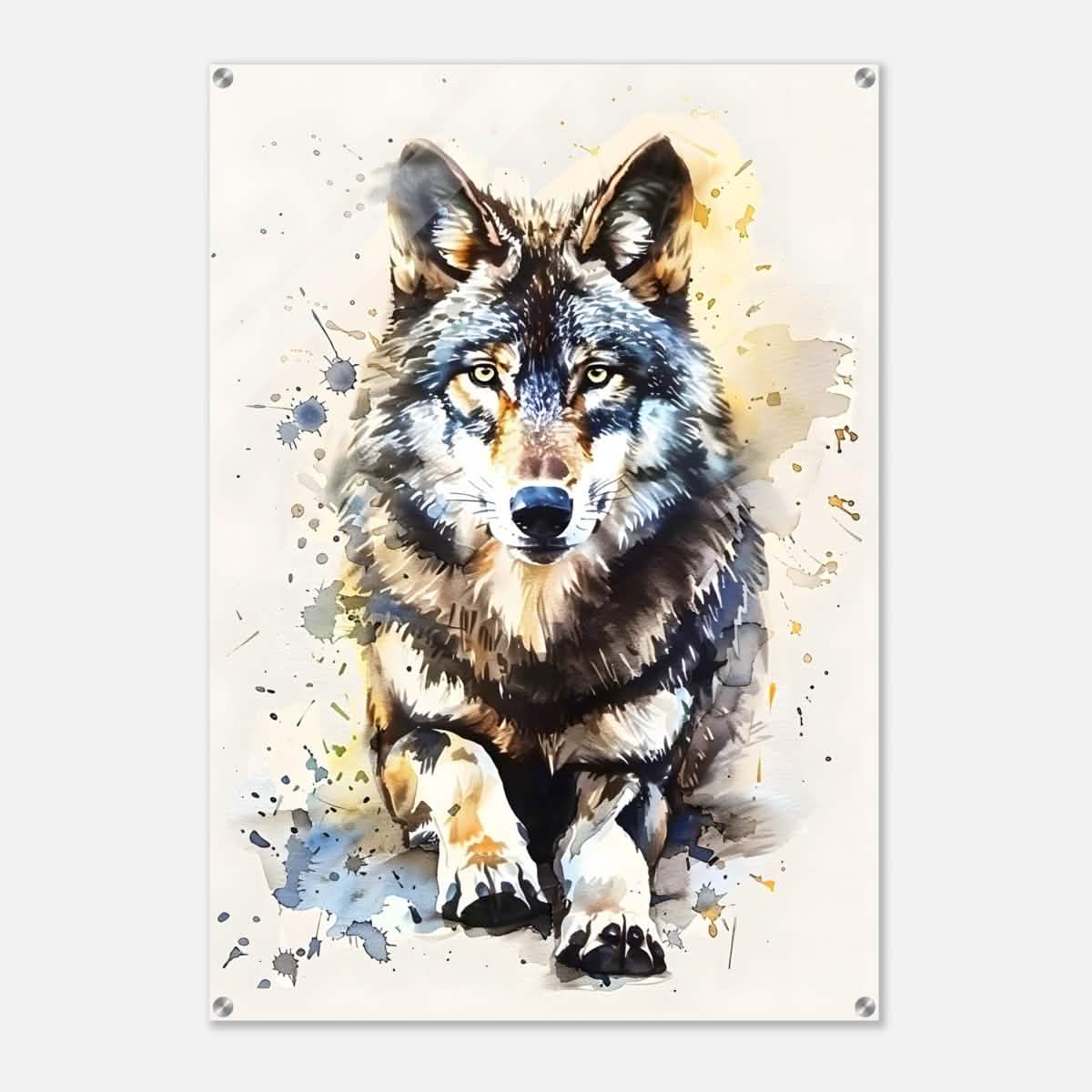 Da Vinci Animal Kingdom Wall art | Wildlife | Wolf - Acrylic Print - 70x100 cm / 28x40″ -