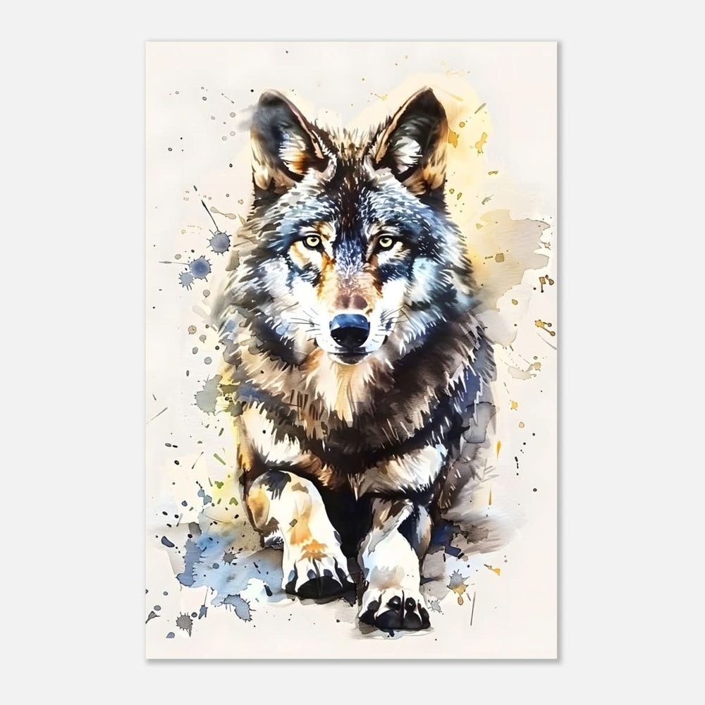 Da Vinci Animal Kingdom Wall art | Wildlife | Wolf - Aluminum Print - 40x60 cm / 16x24″ -