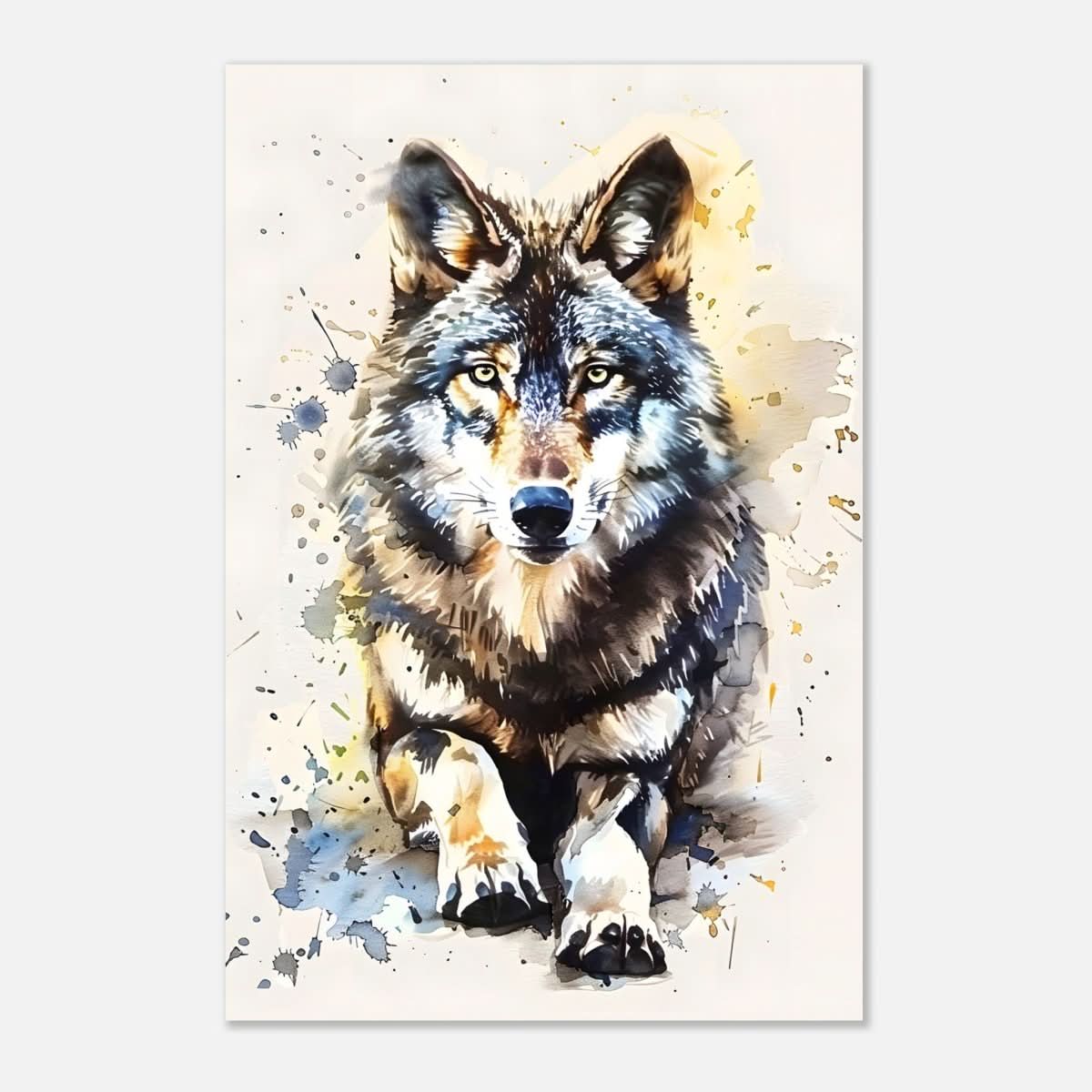 Da Vinci Animal Kingdom Wall art | Wildlife | Wolf - Aluminum Print - 40x60 cm / 16x24″ -
