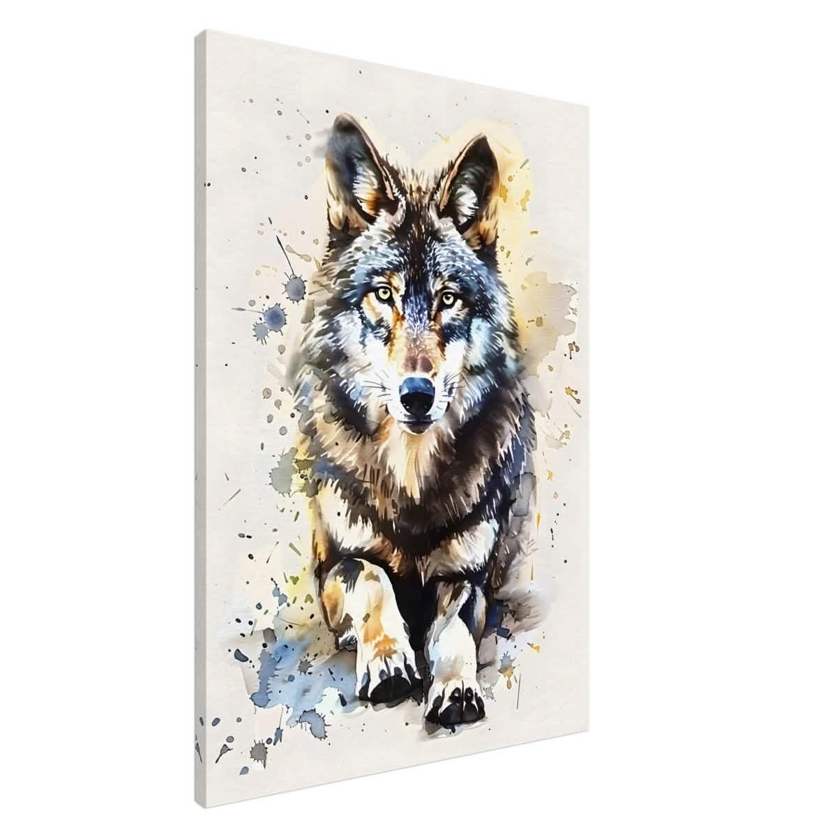 Da Vinci Animal Kingdom Wall art | Wildlife | Wolf - Canvas - 70x100 cm / 28x40″ - Slim
