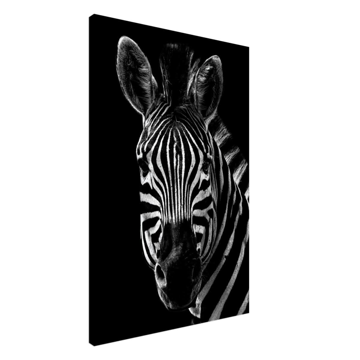 Da Vinci Animal Wall art | Zebra| Animal black and white Prints - Canvas - 60x90 cm / 24x36″ - Slim