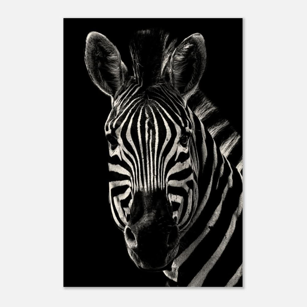 Da Vinci Animal Wall art | Zebra| Animal black and white Prints - Wood Prints - 60x90 cm / 24x36″ - 20 mm