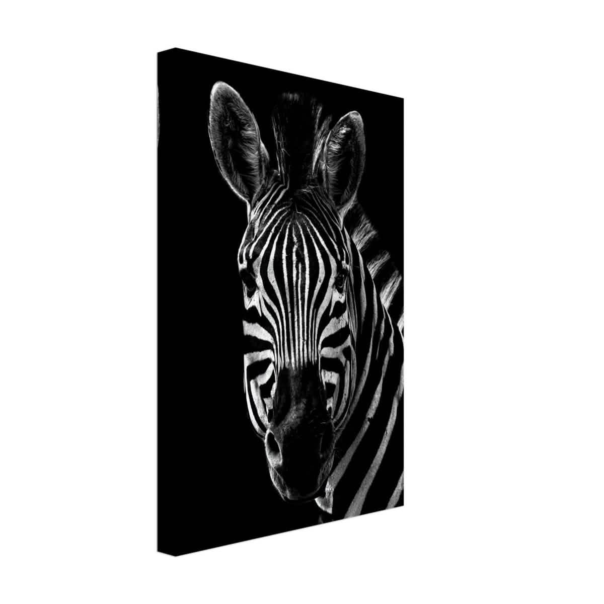 Da Vinci Animal Wall art | Zebra| Animal black and white Prints - Canvas - 30x45 cm / 12x18″ - Thick