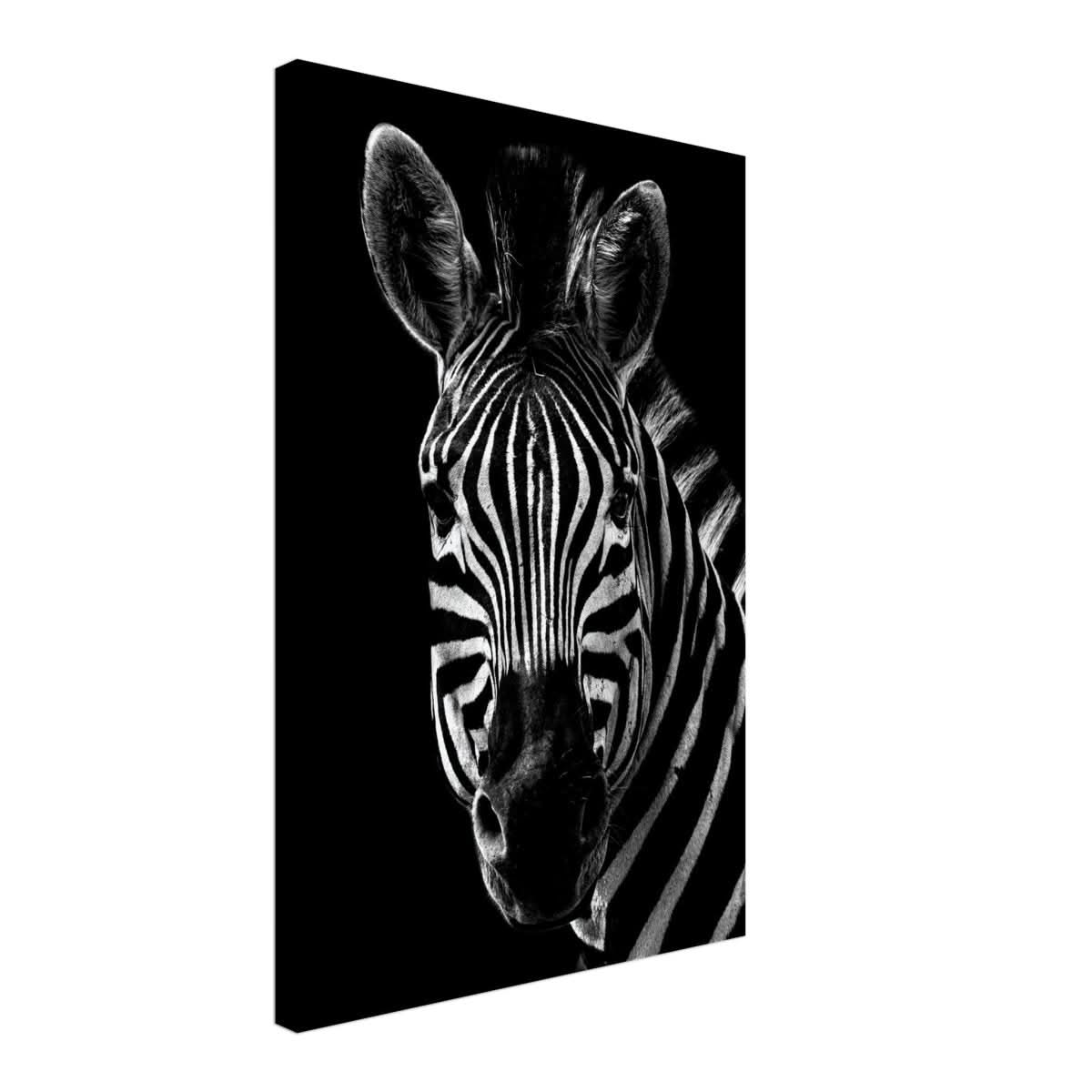 Da Vinci Animal Wall art | Zebra| Animal black and white Prints - Canvas - 40x60 cm / 16x24″ - Slim