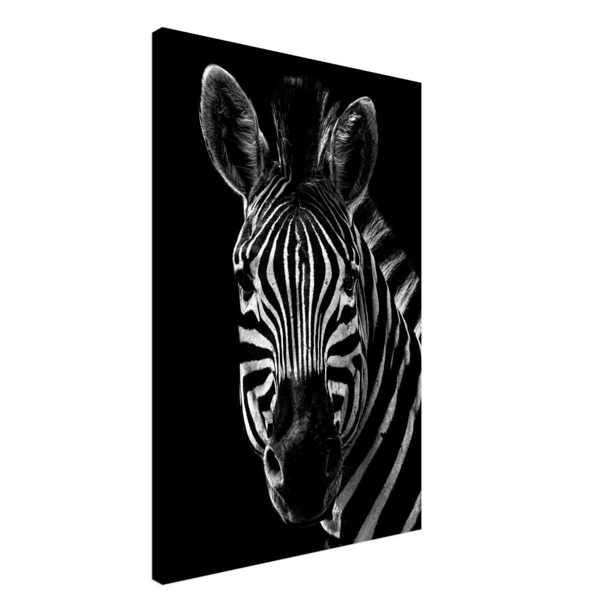 Da Vinci Animal Wall art | Zebra| Animal black and white Prints - Canvas - 60x90 cm / 24x36″ - Thick