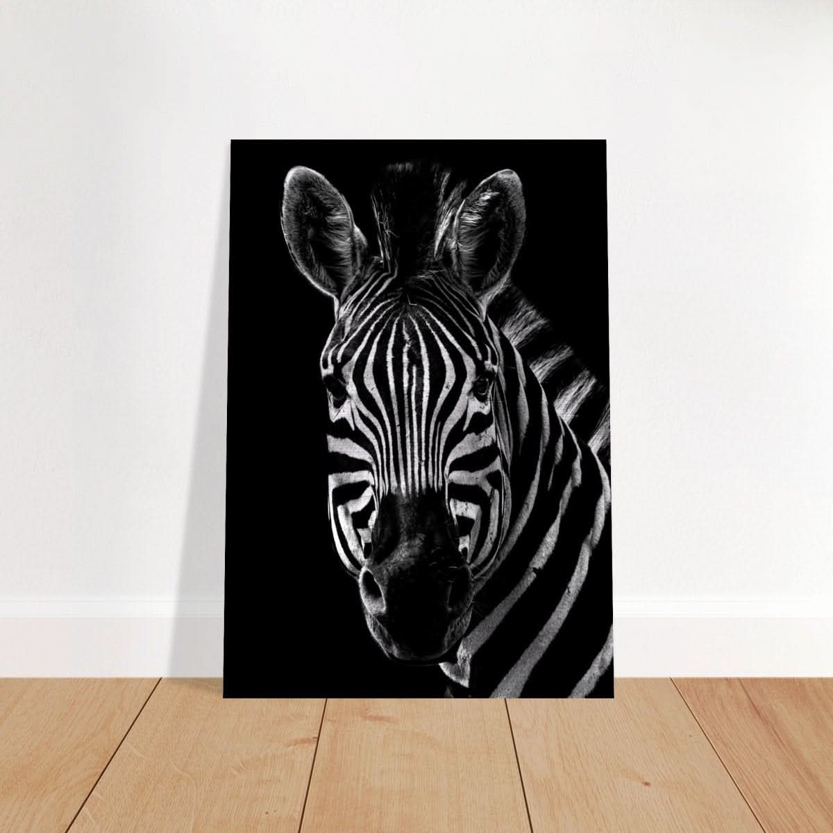 Da Vinci Animal Wall art | Zebra| Animal black and white Prints - Brushed Aluminum Print - 70x100 cm / 28x40″ -