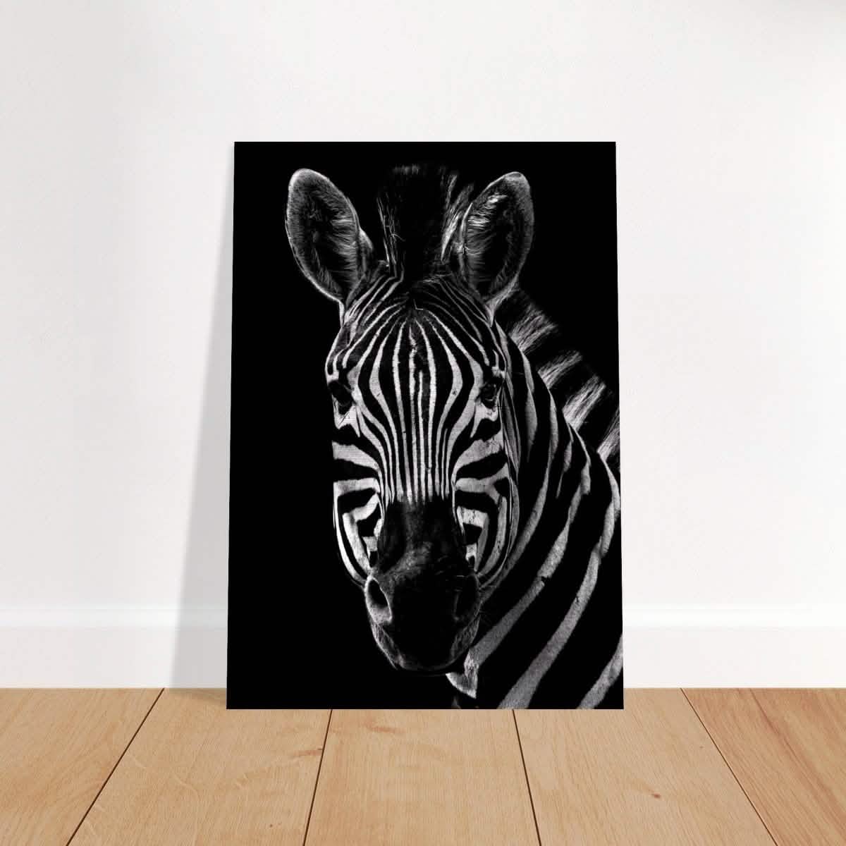 Da Vinci Animal Wall art | Zebra| Animal black and white Prints - Brushed Aluminum Print - 70x100 cm / 28x40″ -