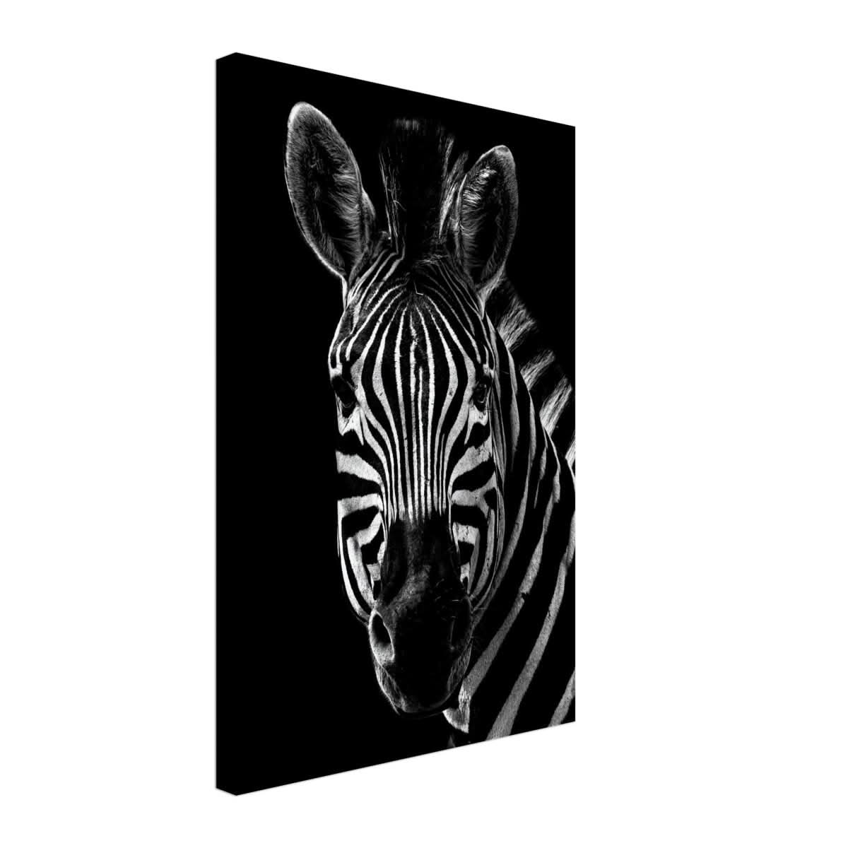 Da Vinci Animal Wall art | Zebra| Animal black and white Prints - Canvas - 40x60 cm / 16x24″ - Thick