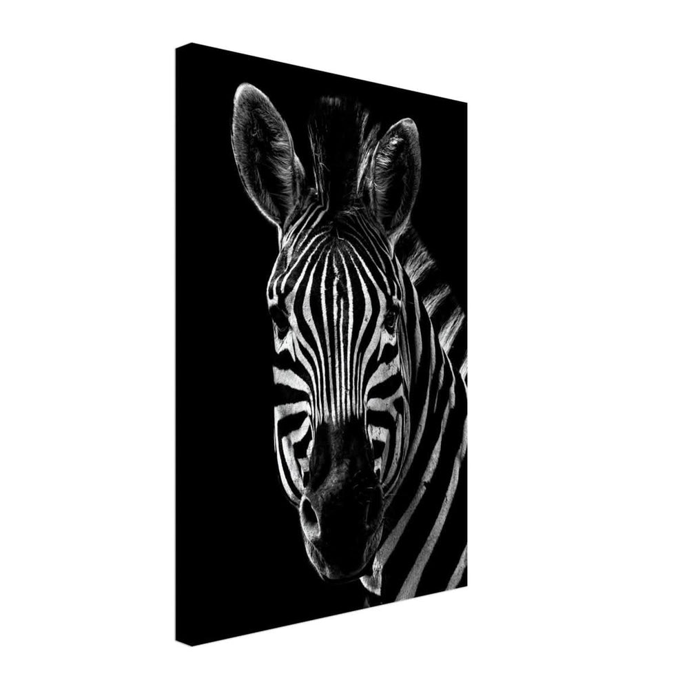 Da Vinci Animal Wall art | Zebra| Animal black and white Prints - Canvas - 40x60 cm / 16x24″ - Thick