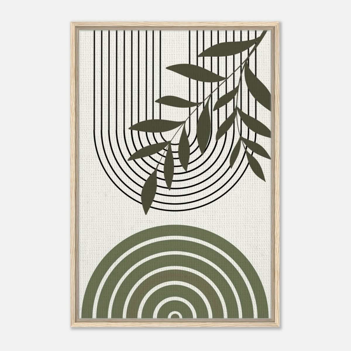 Da Vinci Bohemian Modern Art Wall art print - Framed Canvas - 60x90 cm / 24x36″ - Wood frame