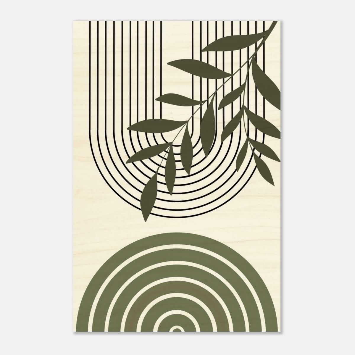 Da Vinci Bohemian Modern Art Wall art print - Wood Prints - 40x60 cm / 16x24″ -