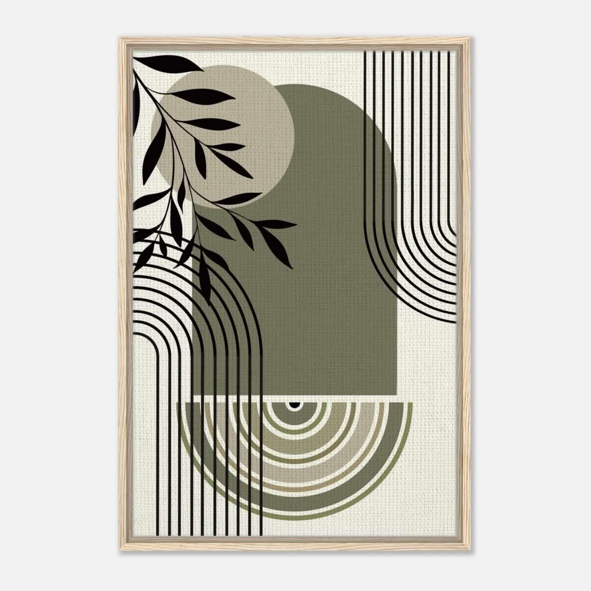 Da Vinci Bohemian Modern Art Wall art print - Framed Canvas - 60x90 cm / 24x36″ - Wood frame