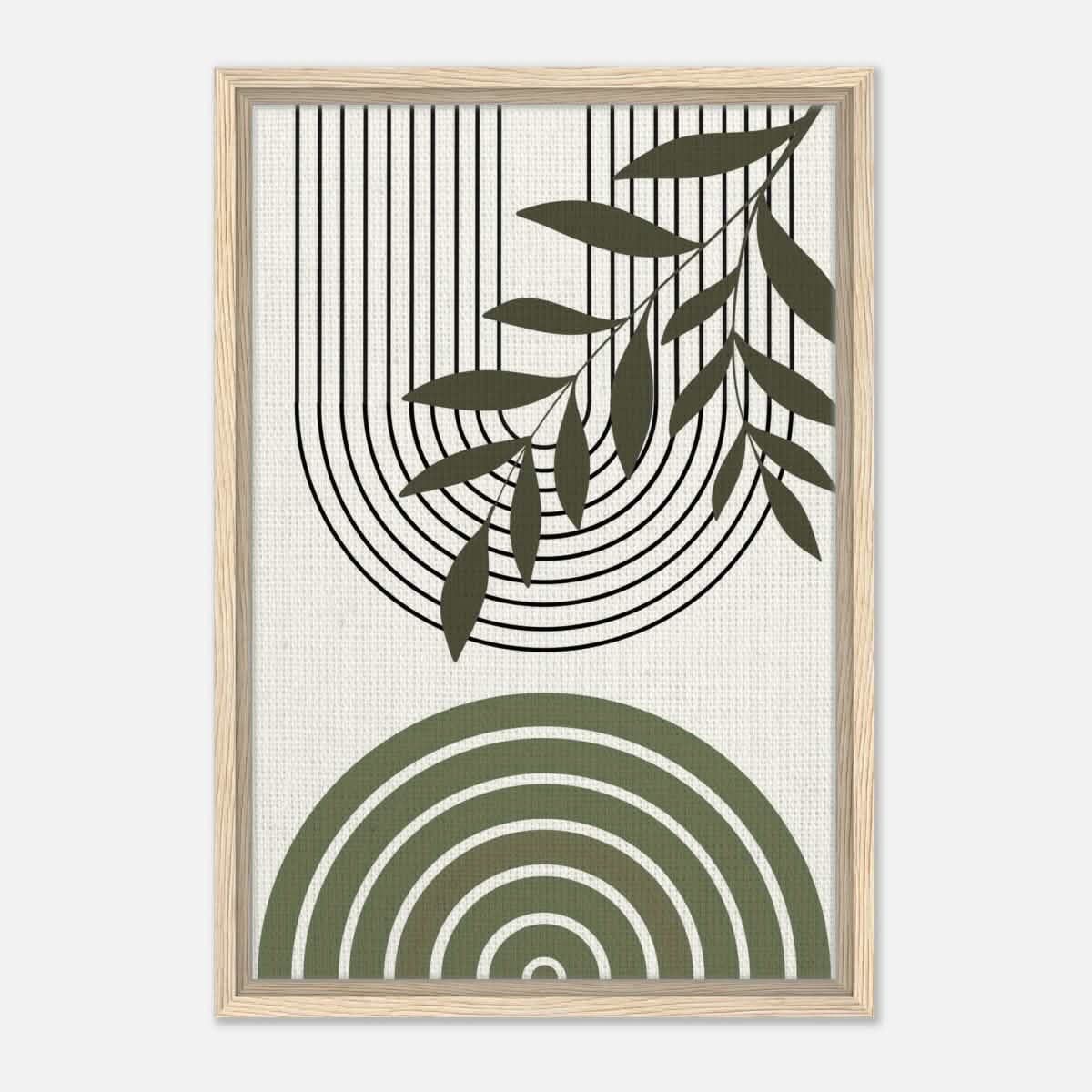 Da Vinci Bohemian Modern Art Wall art print - Framed Canvas - 40x60 cm / 16x24″ - Wood frame