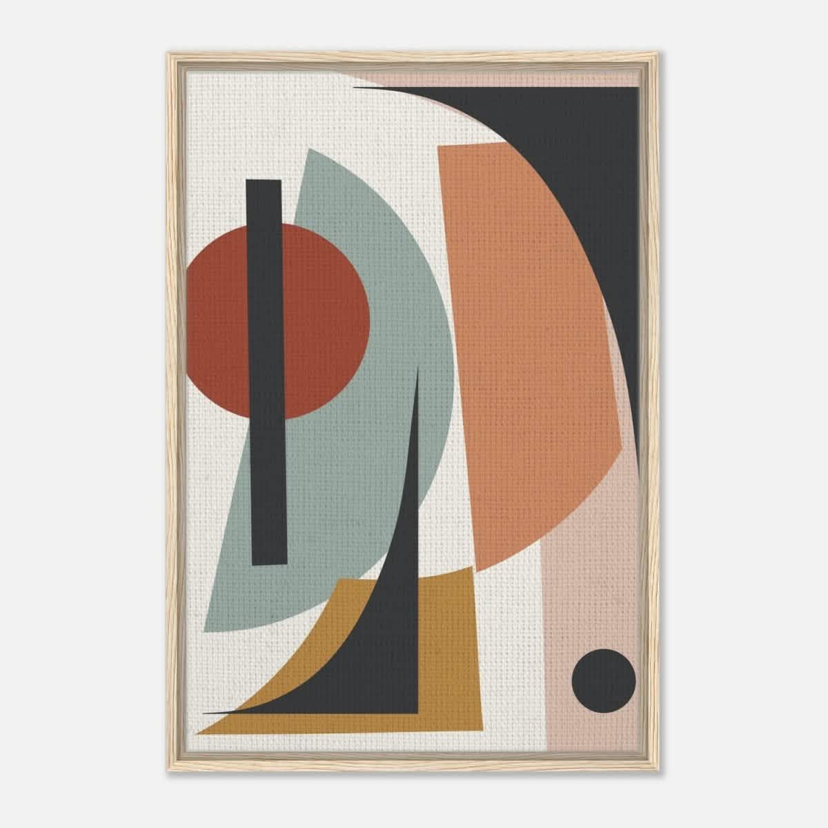 Da Vinci Bohemian Modern Art Wall art print - Framed Canvas - 60x90 cm / 24x36″ - Wood frame