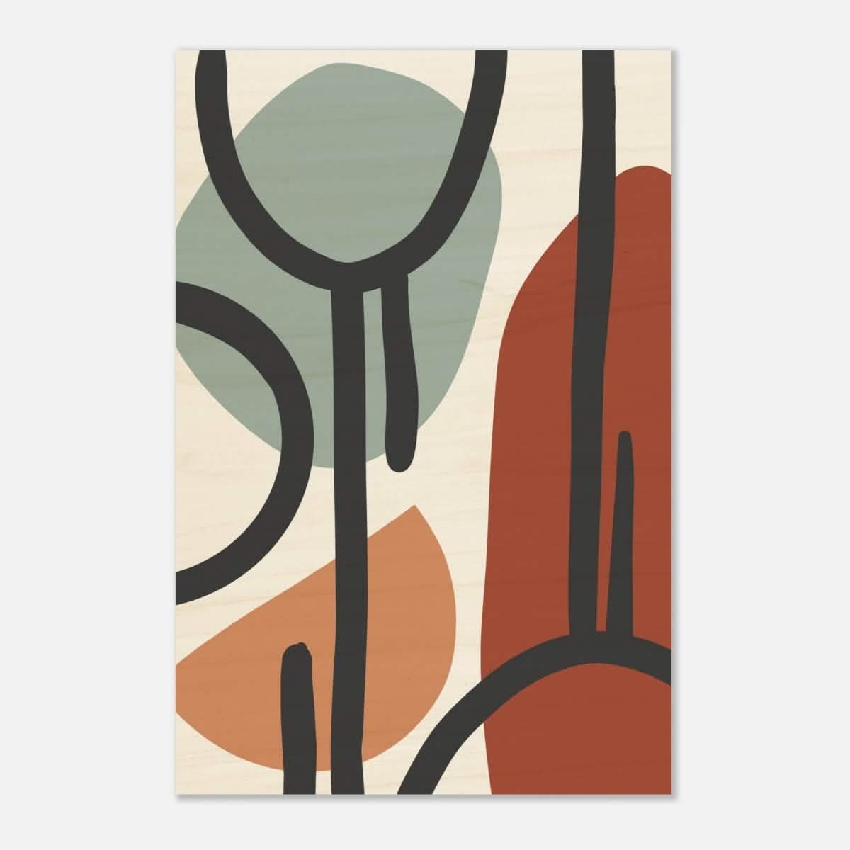 Da Vinci Bohemian Modern Art Wall art print - Wood Prints - 60x90 cm / 24x36″ -