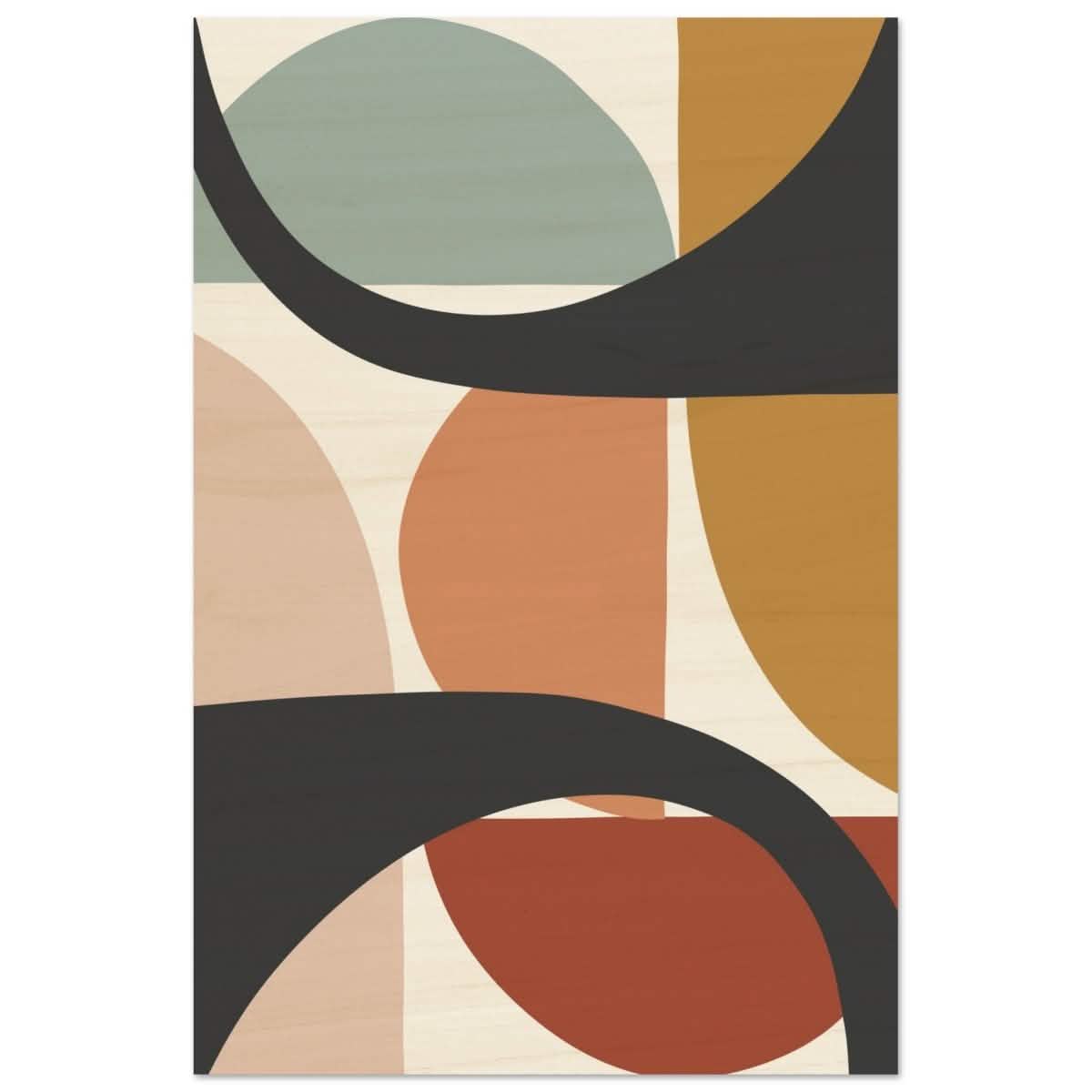 Da Vinci Bohemian Modern Art Wall art print - Wood Prints - 40x60 cm / 16x24″ -