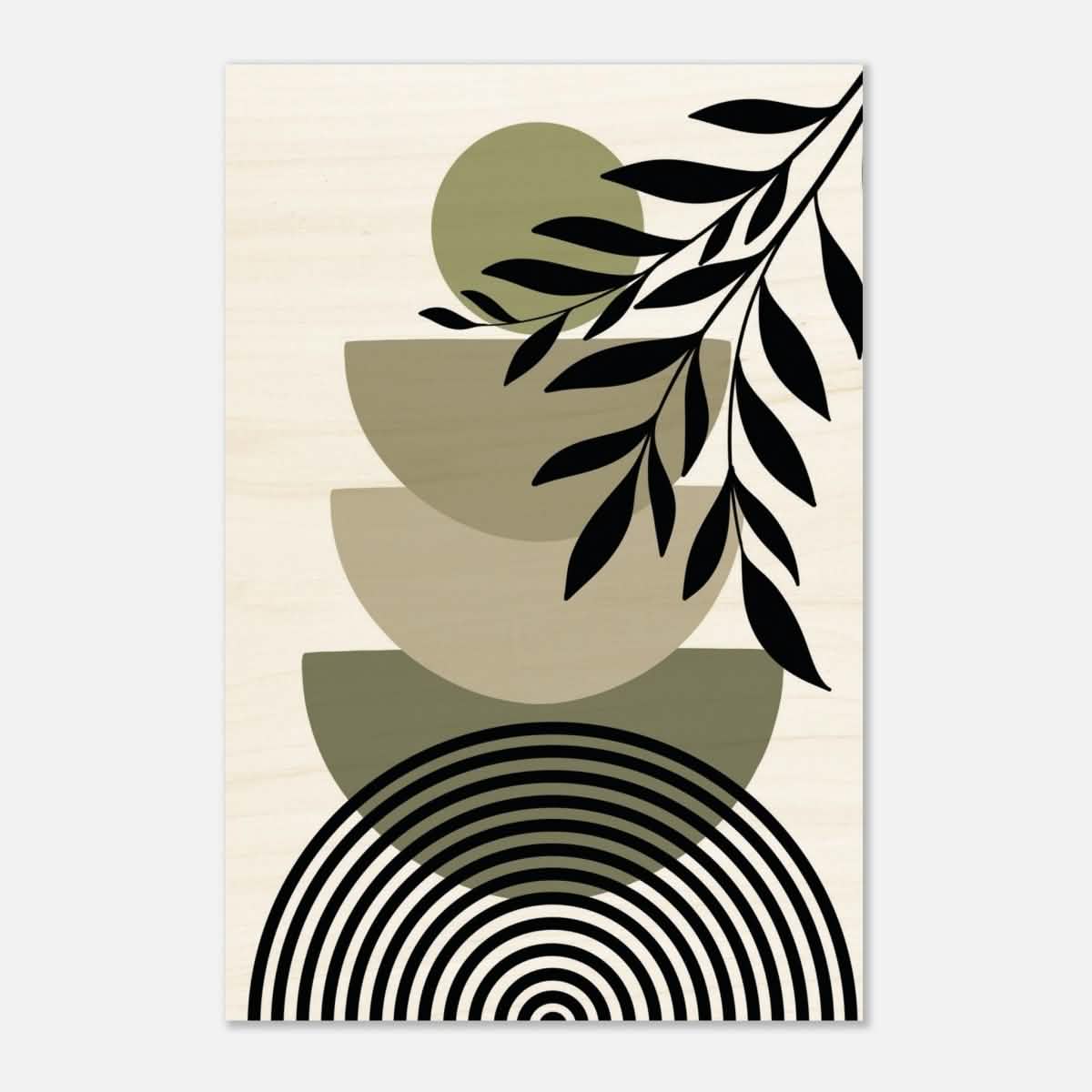 Da Vinci Bohemian Modern Art Wall art print - Wood Prints - 30x45 cm / 12x18″ -