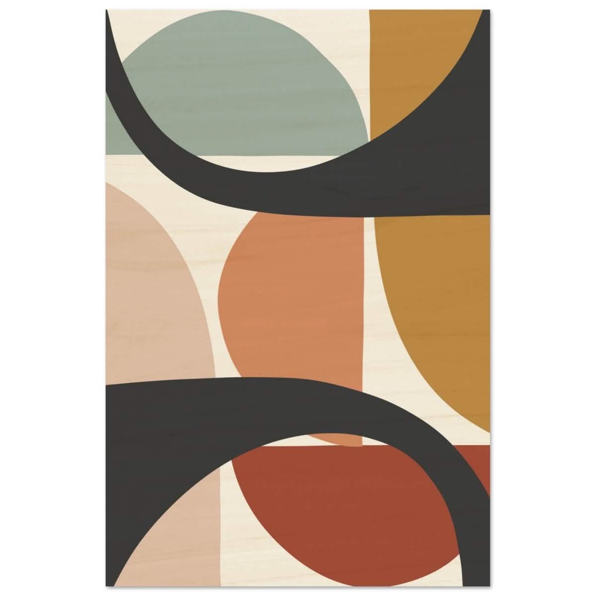 Da Vinci Bohemian Modern Art Wall art print - Wood Prints - 60x90 cm / 24x36″ -