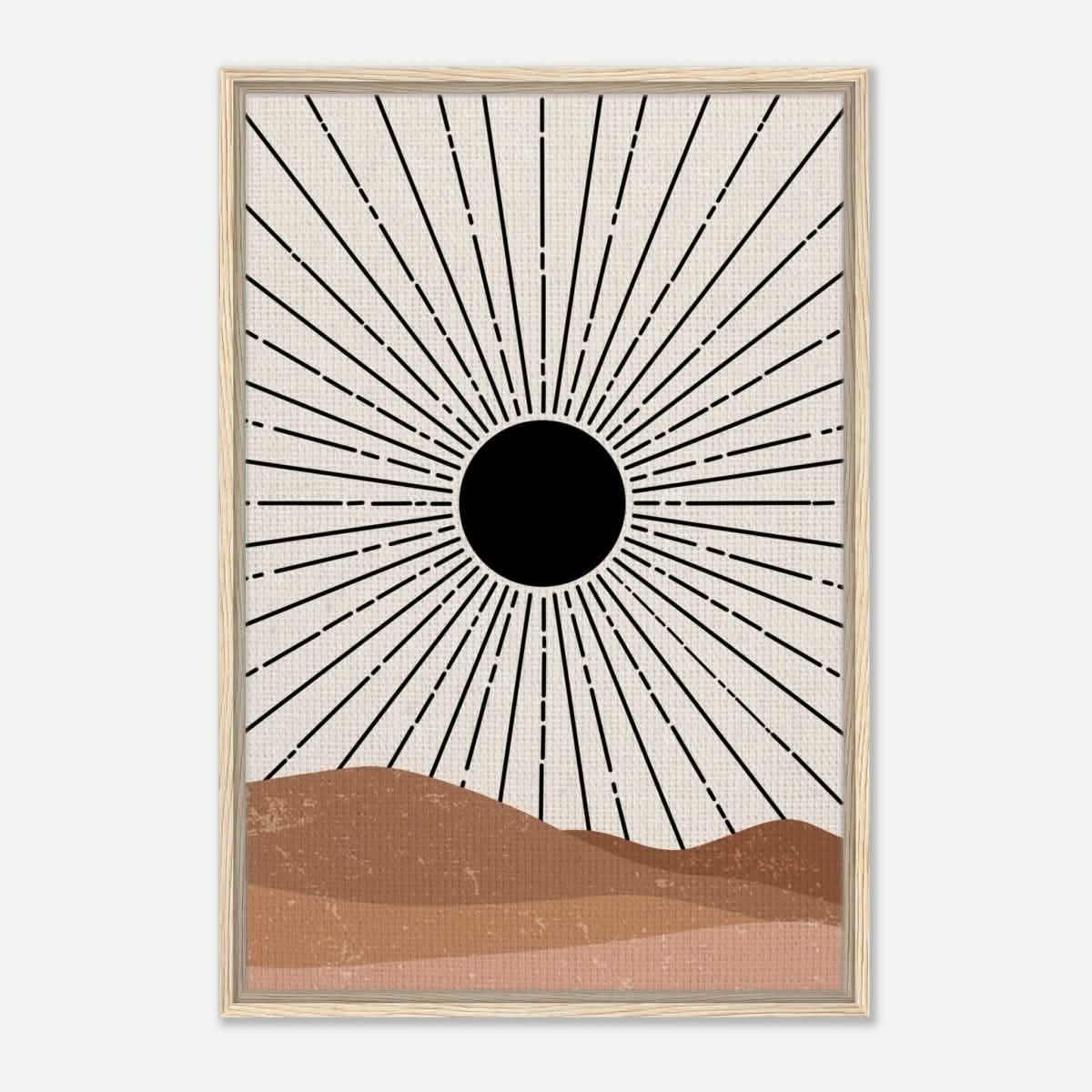 Da Vinci Bohemian Modern Minimalist Art Wall art print - Framed Canvas - 60x90 cm / 24x36″ - Wood frame