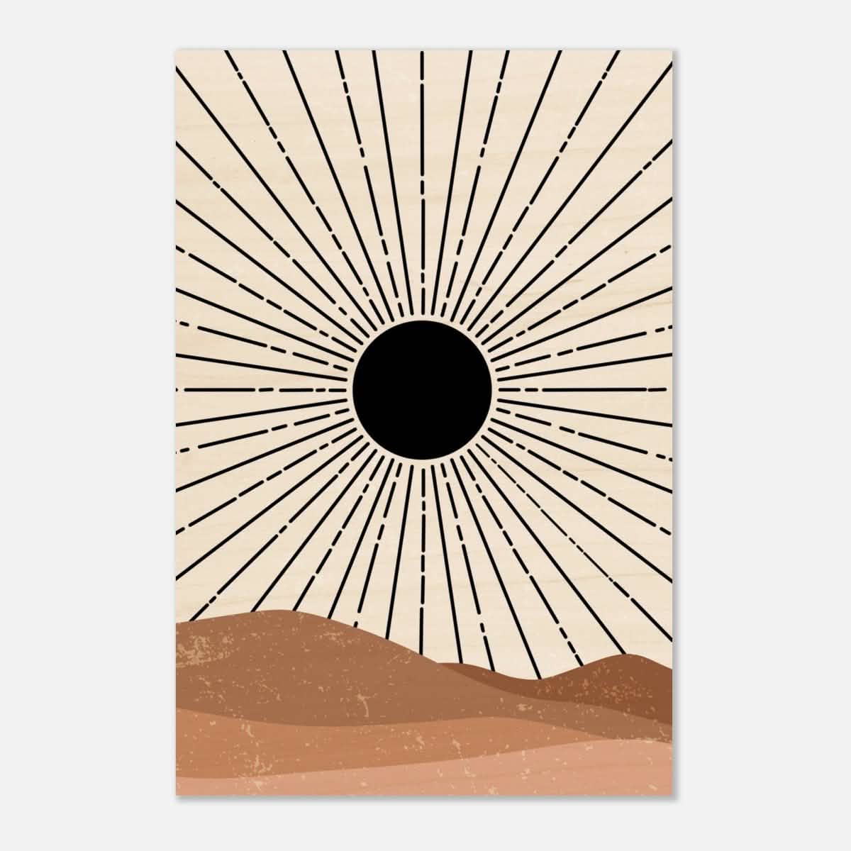 Da Vinci Bohemian Modern Minimalist Art Wall art print - Wood Prints - 60x90 cm / 24x36″ -