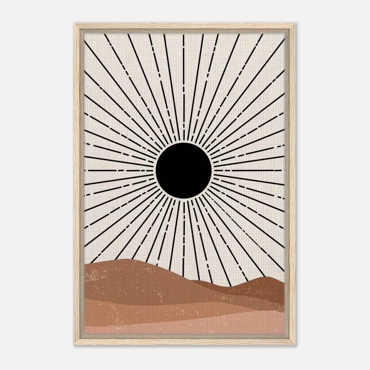 Da Vinci Bohemian Modern Minimalist Art Wall art print - Framed Canvas - 50x75 cm / 20x30″ - Wood frame