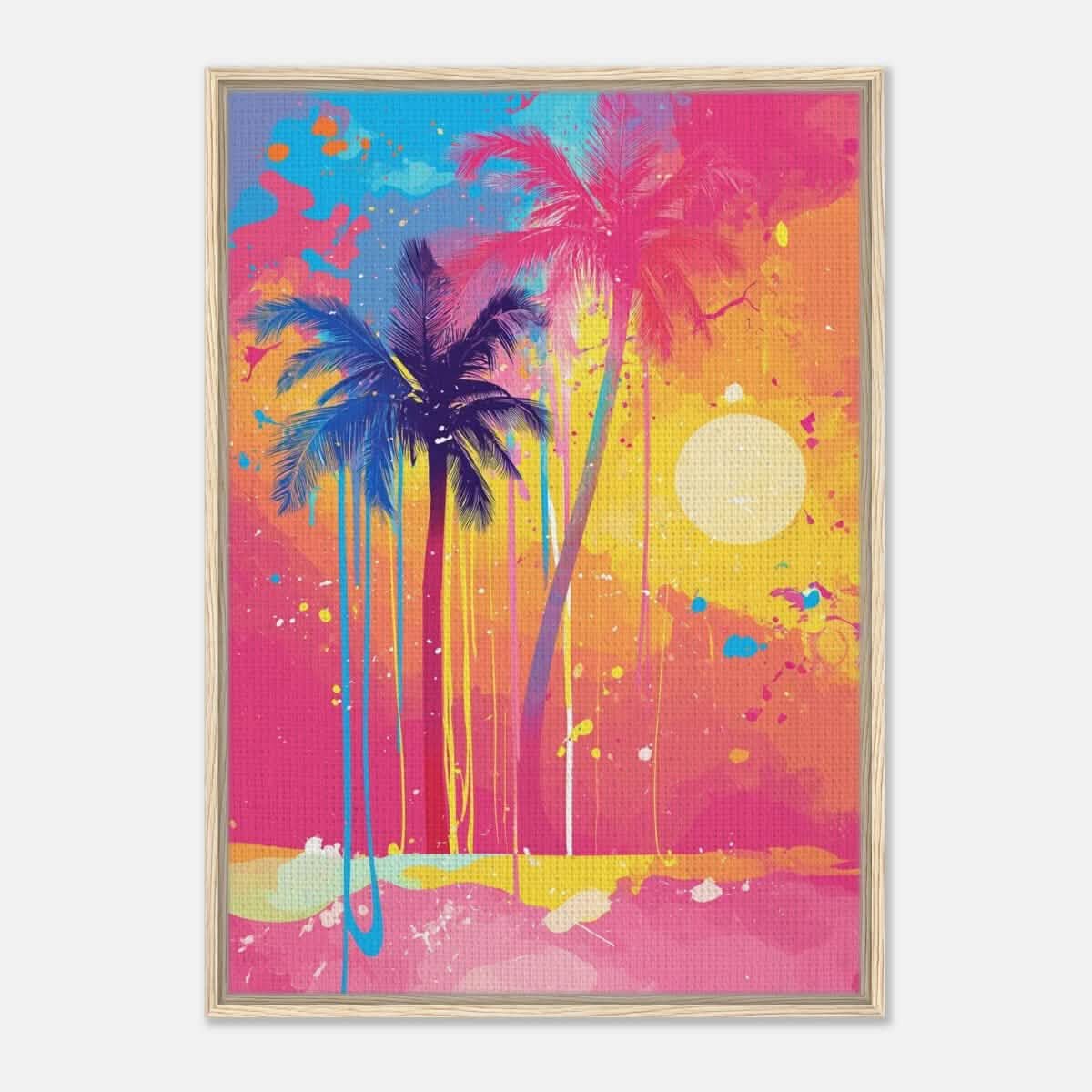 Da Vinci Contemporary Art Wall art print - Framed Canvas - 70x100 cm / 28x40″ - Wood frame