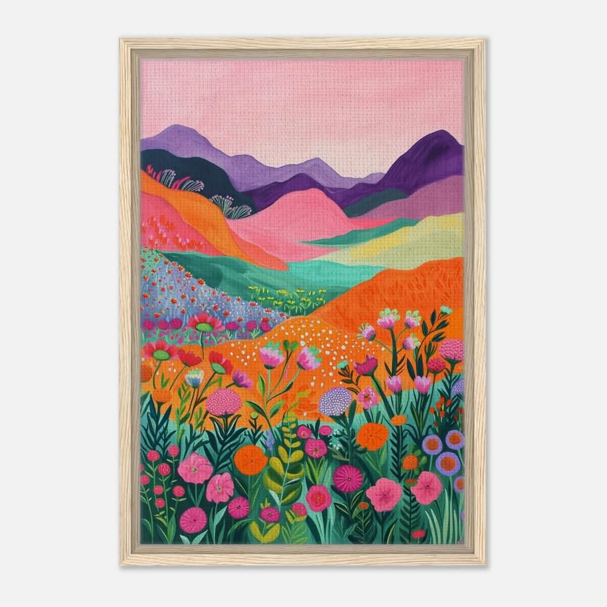 Da Vinci Contemporary Art Wall art print - Framed Canvas - 40x60 cm / 16x24″ - Wood frame