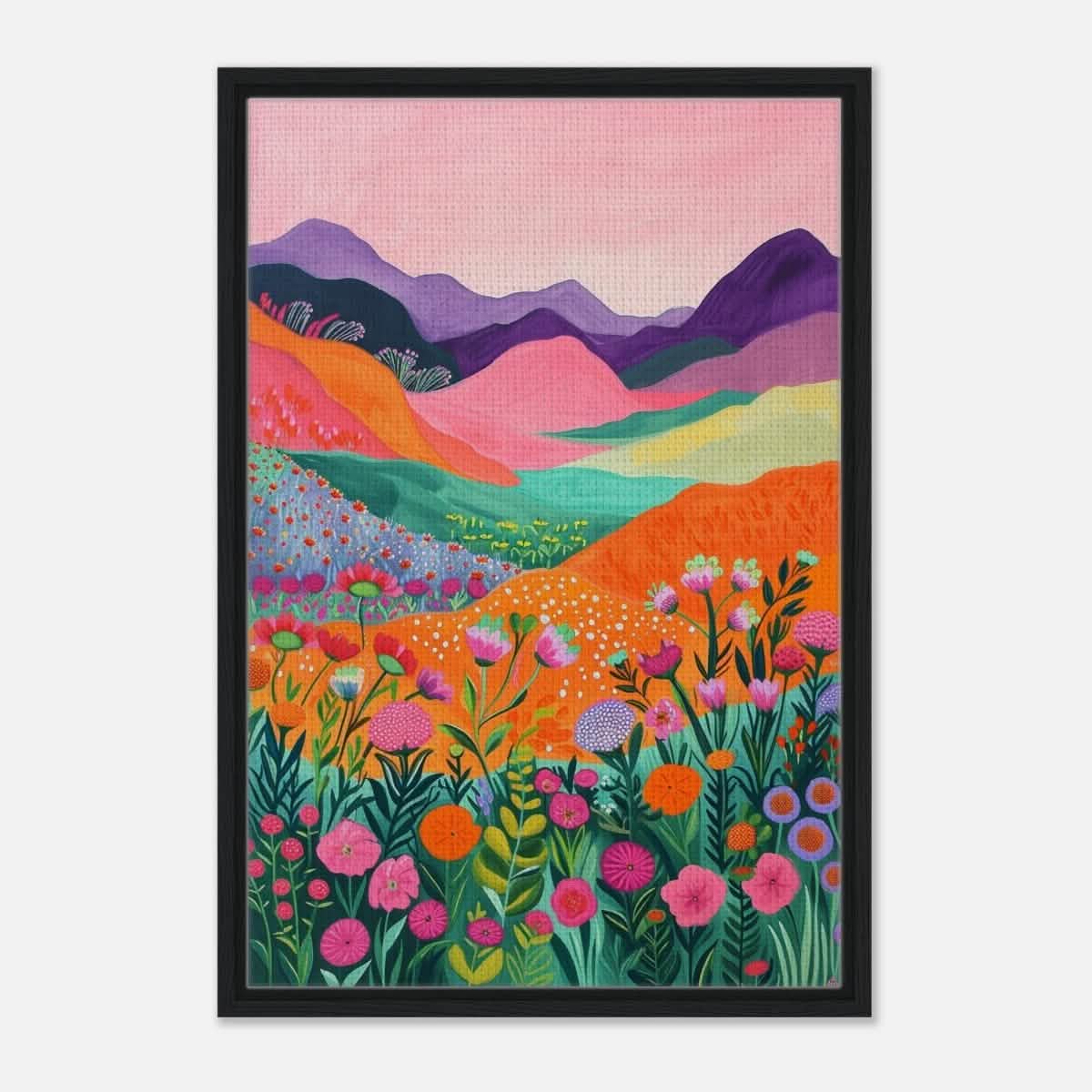 Da Vinci Contemporary Art Wall art print - Framed Canvas - 50x75 cm / 20x30″ - Black frame