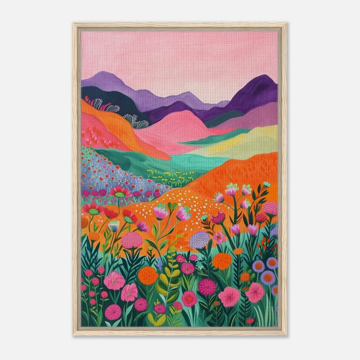 Da Vinci Contemporary Art Wall art print - Framed Canvas - 60x90 cm / 24x36″ - Wood frame