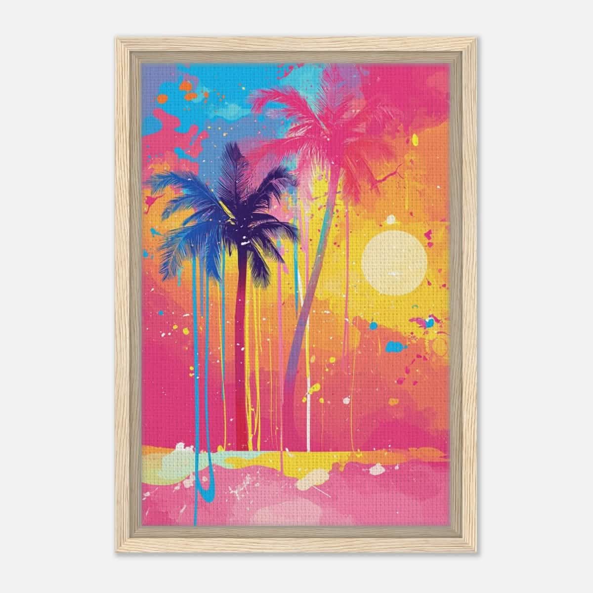 Da Vinci Contemporary Art Wall art print - Framed Canvas - 30x45 cm / 12x18″ - Wood frame