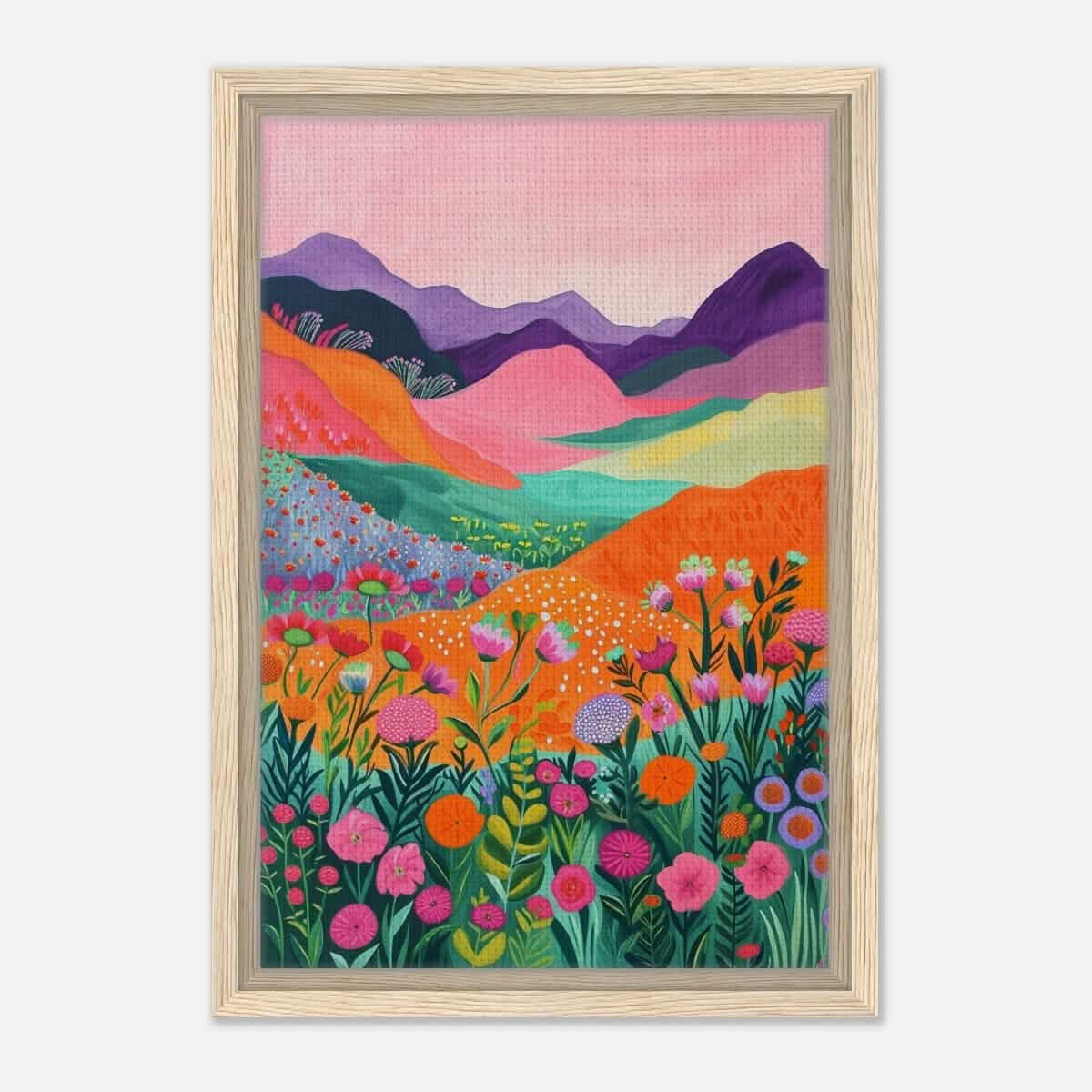 Da Vinci Contemporary Art Wall art print - Framed Canvas - 30x45 cm / 12x18″ - Wood frame