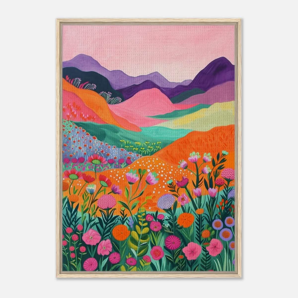 Da Vinci Contemporary Art Wall art print - Framed Canvas - 70x100 cm / 28x40″ - Wood frame