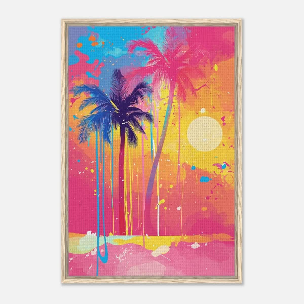 Da Vinci Contemporary Art Wall art print - Framed Canvas - 60x90 cm / 24x36″ - Wood frame