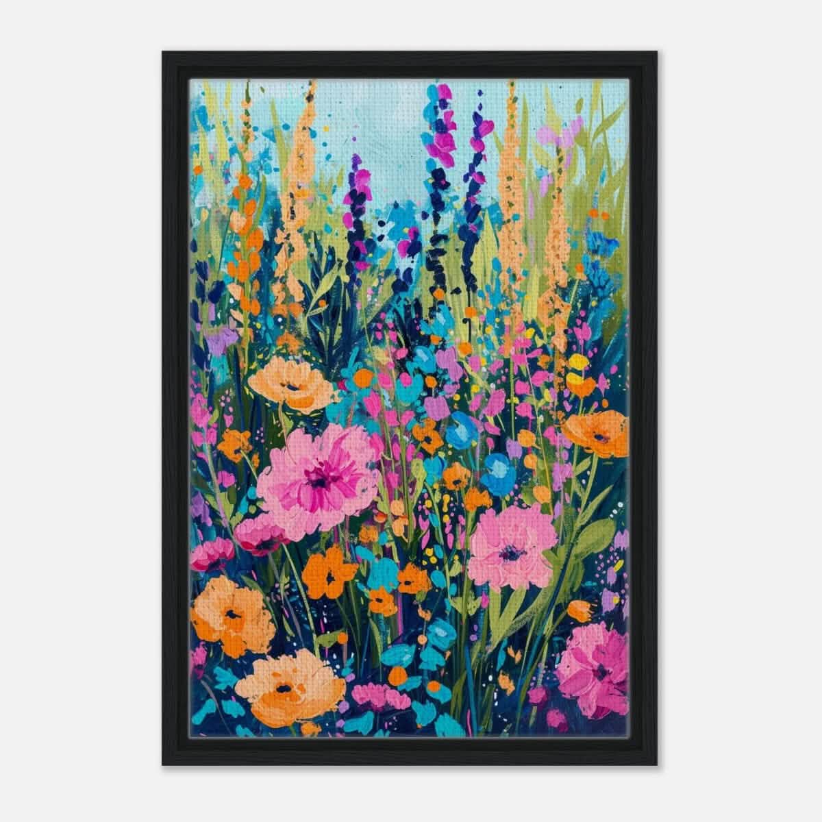 Da Vinci Contemporary Art Wall art print - Framed Canvas - 40x60 cm / 16x24″ - Black frame