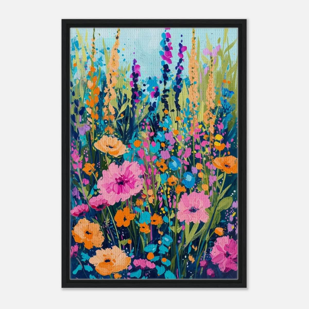 Da Vinci Contemporary Art Wall art print - Framed Canvas - 50x75 cm / 20x30″ - Black frame