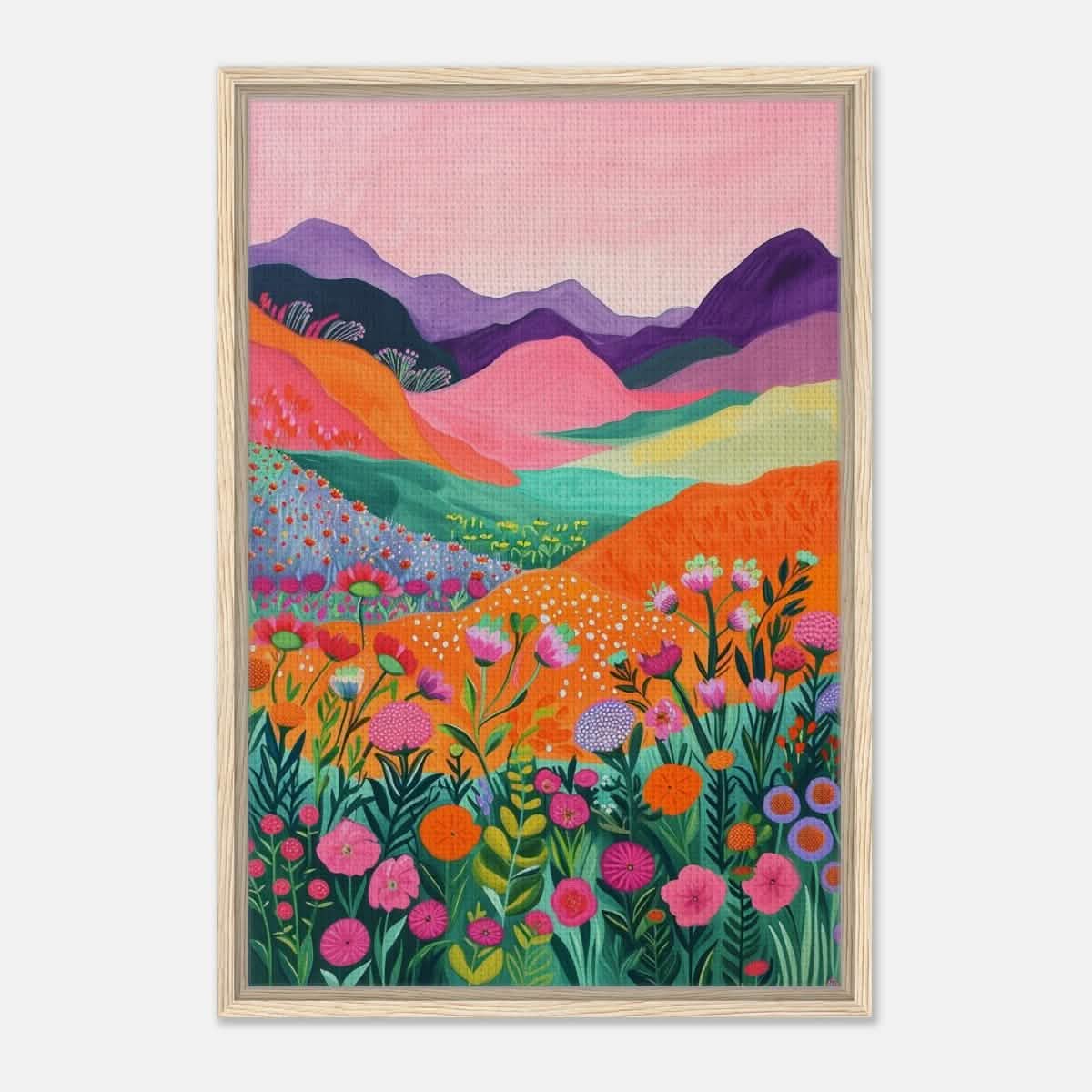 Da Vinci Contemporary Art Wall art print - Framed Canvas - 50x75 cm / 20x30″ - Wood frame