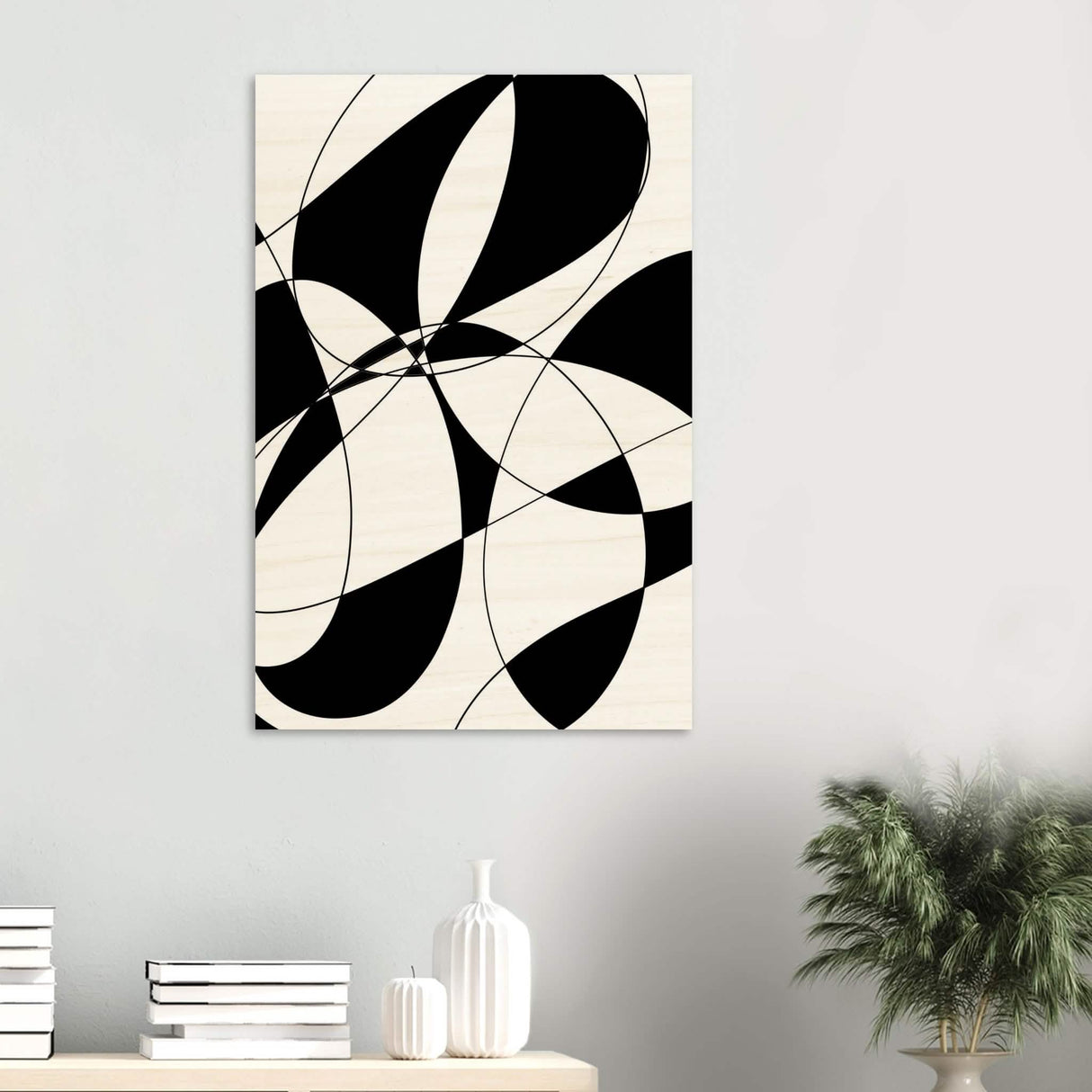 Da Vinci Contemporary Minimalist Art - Wood Prints - 60x90 cm / 24x36″ - 10 mm